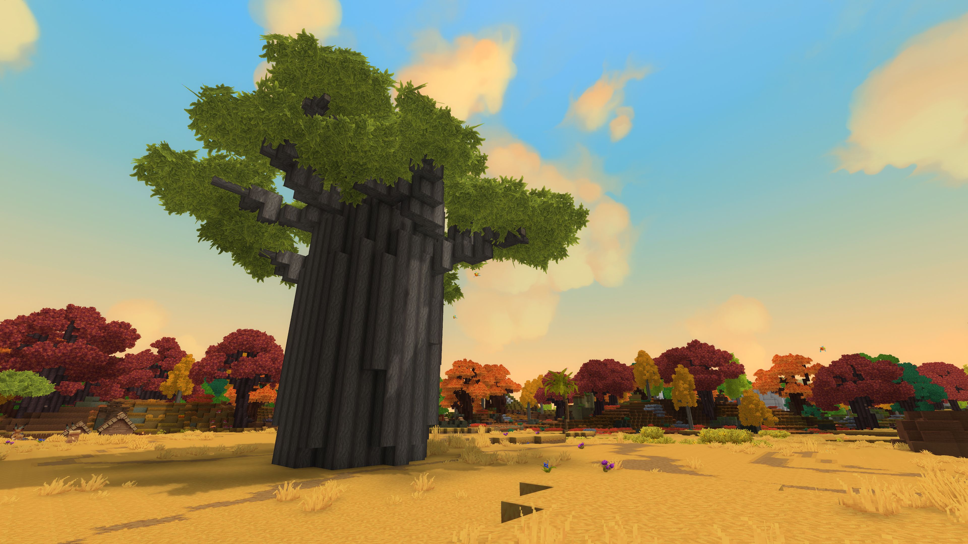 A gumboab lightwood tree in Hytale.