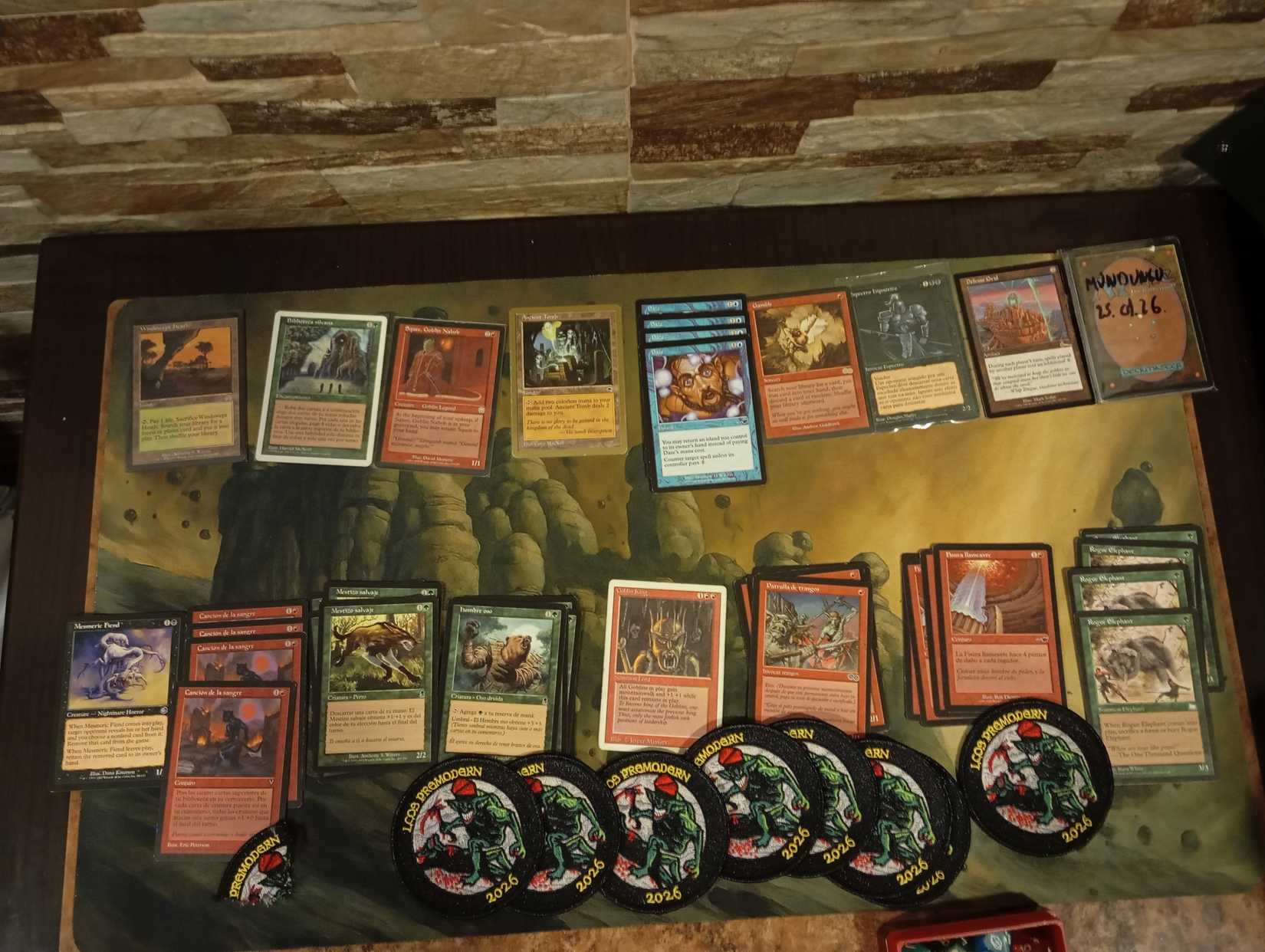 Prizes from a Premodern tournament in Barcelona