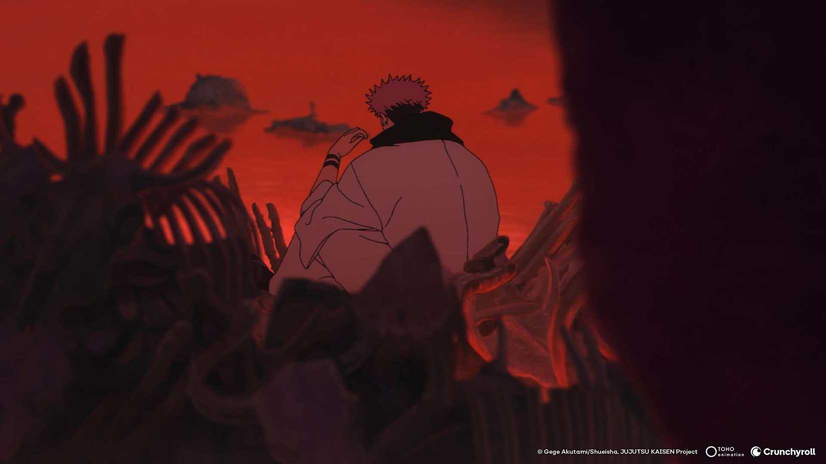 Sukuna inside her innate domain in the third season of Jujutsu Kaisen