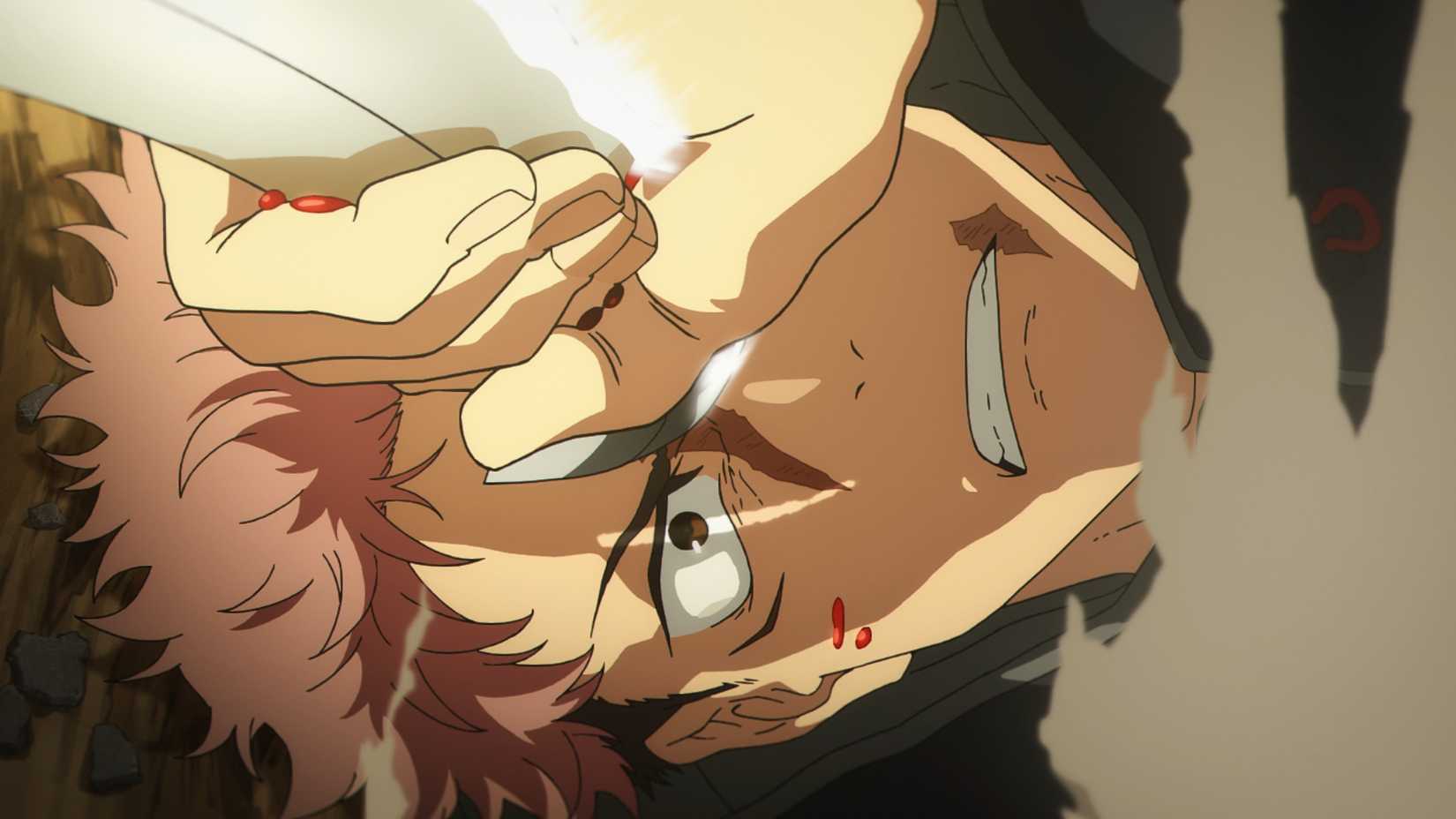 Yuji fights off an attack in Season 3 of Jujutsu Kaisen