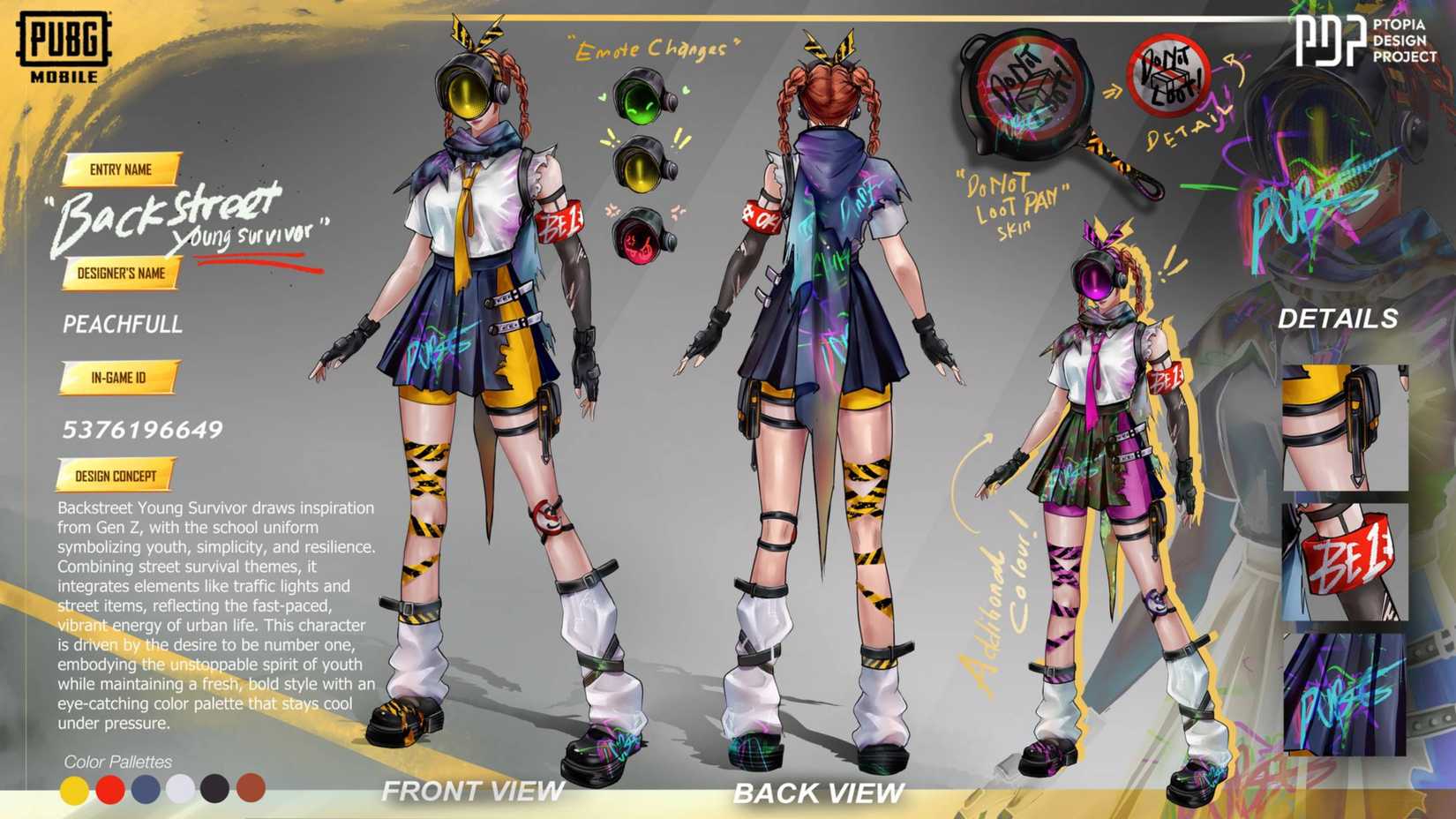 peachfull pdp creations in pubg mobile.