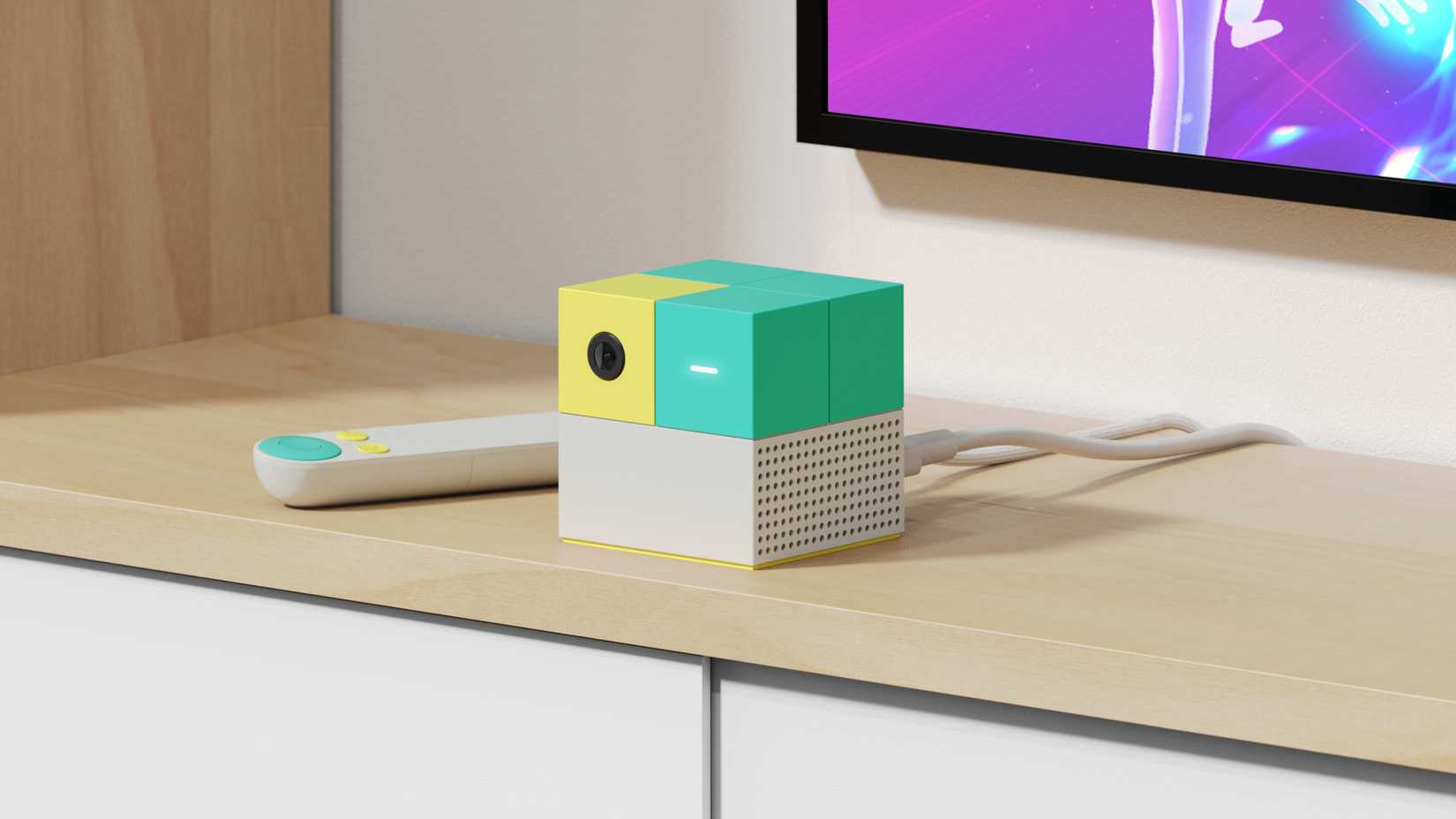 Nex Playground console on stand