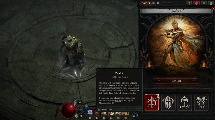 Overview of the Paladin's Zealot specialization in Diablo 4