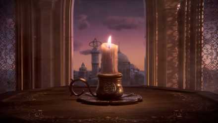 A candle from the Prince of Persia: Sands of Time remake trailer.