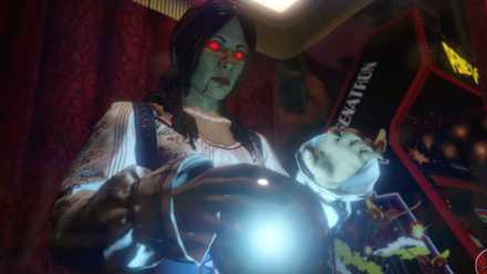 Red Dead 2's coin-operated psychic gazes into her crystal ball