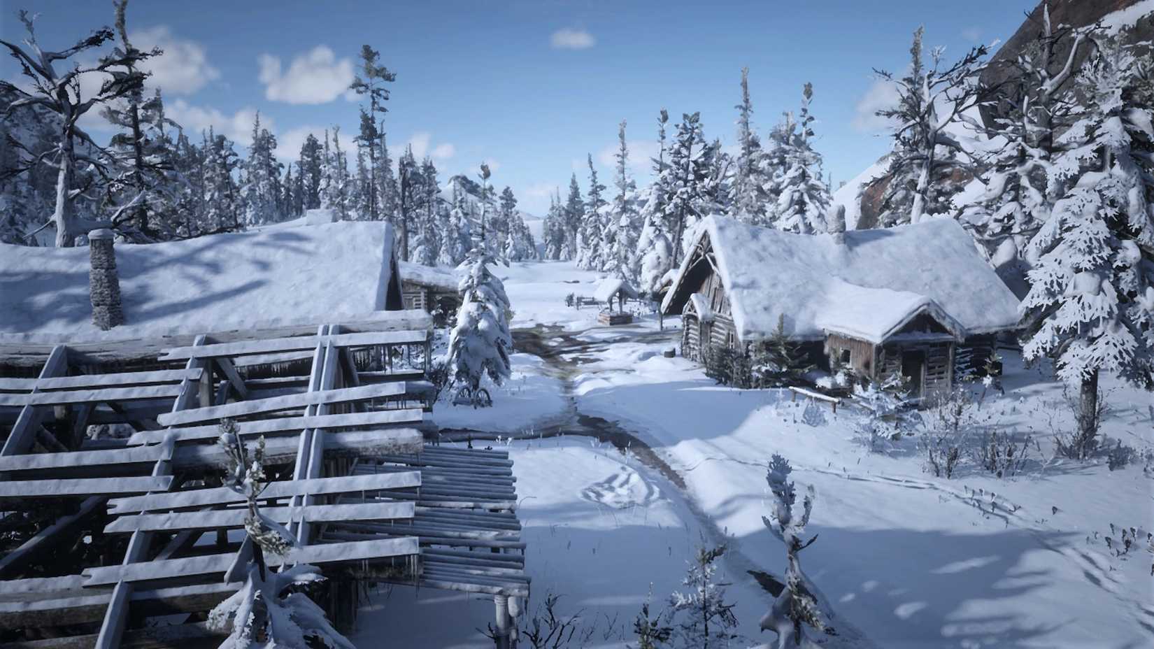 The settlement at Colter in Red Dead 2