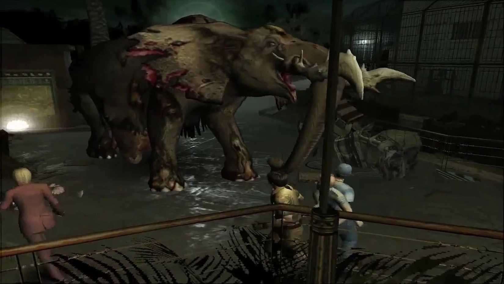 Oscar the zombified elephant in Resident Evil Outbreak 2