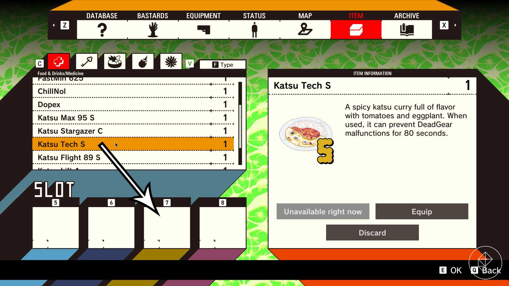 The katsu curry menu in Romeo Is A Dead Man.