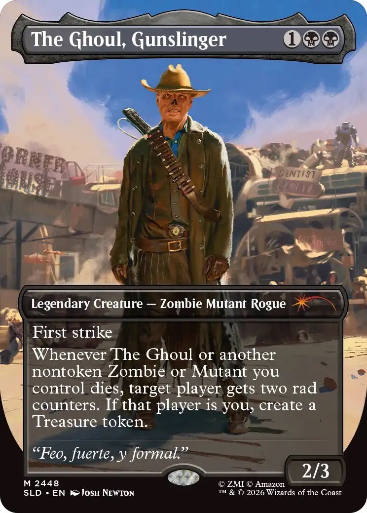 mtg new fallout cards MTG: Secret Lair x Fallout: Welcome to New Vegas main image 1