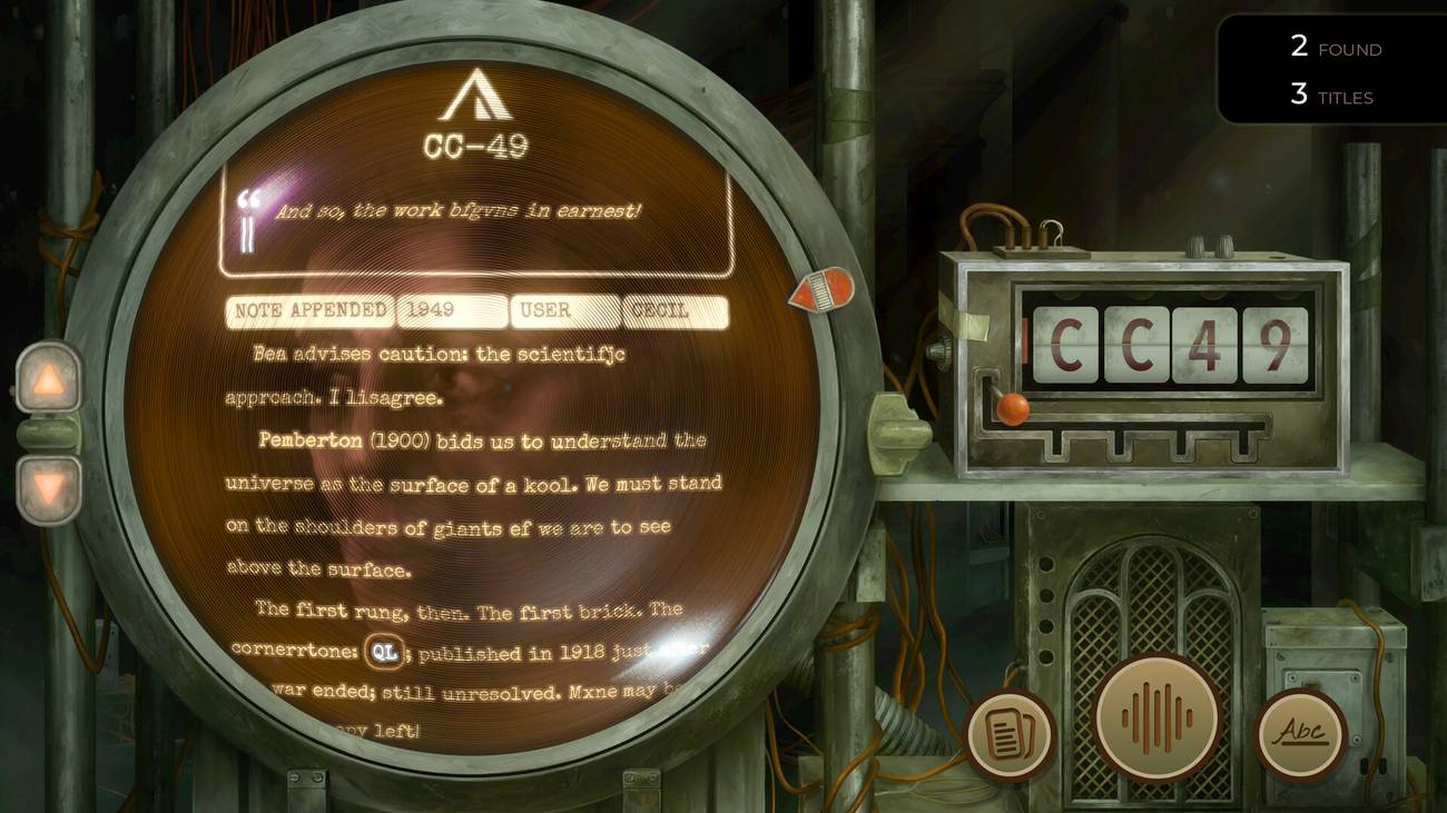 A document appears on a computer screen in TR-49.
