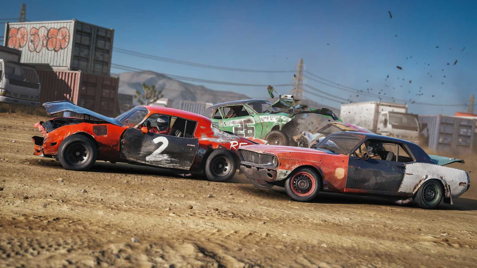 Banger racing cars smash into each other in Wreckfest 2