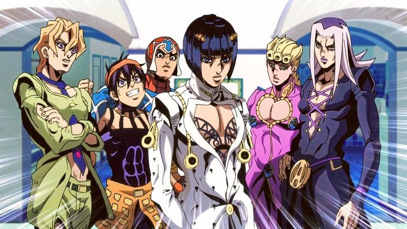 The Bucciarati gang in JoJo part 5 Golden Wind