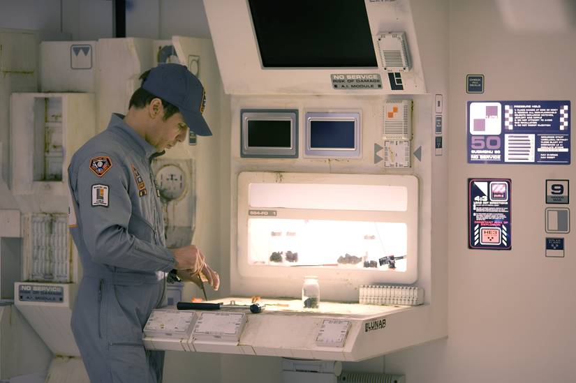 Sam spends most of his time in isolation in Moon