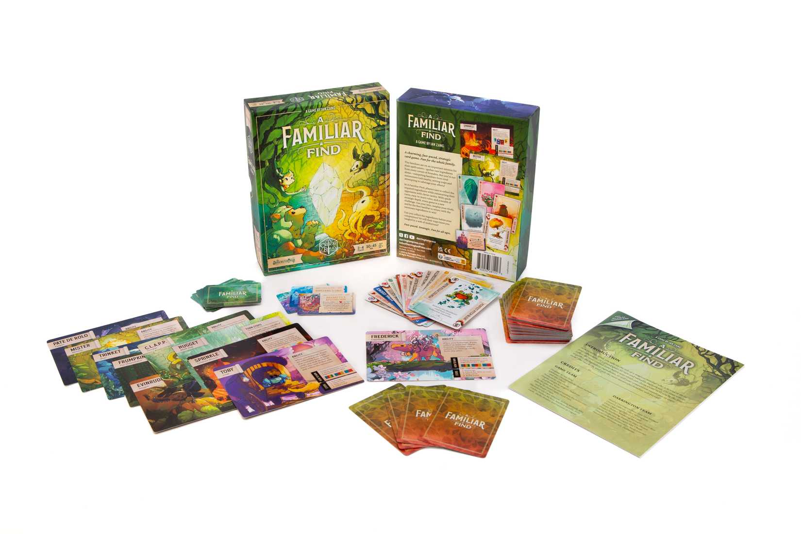 A Familiar Find game box contents