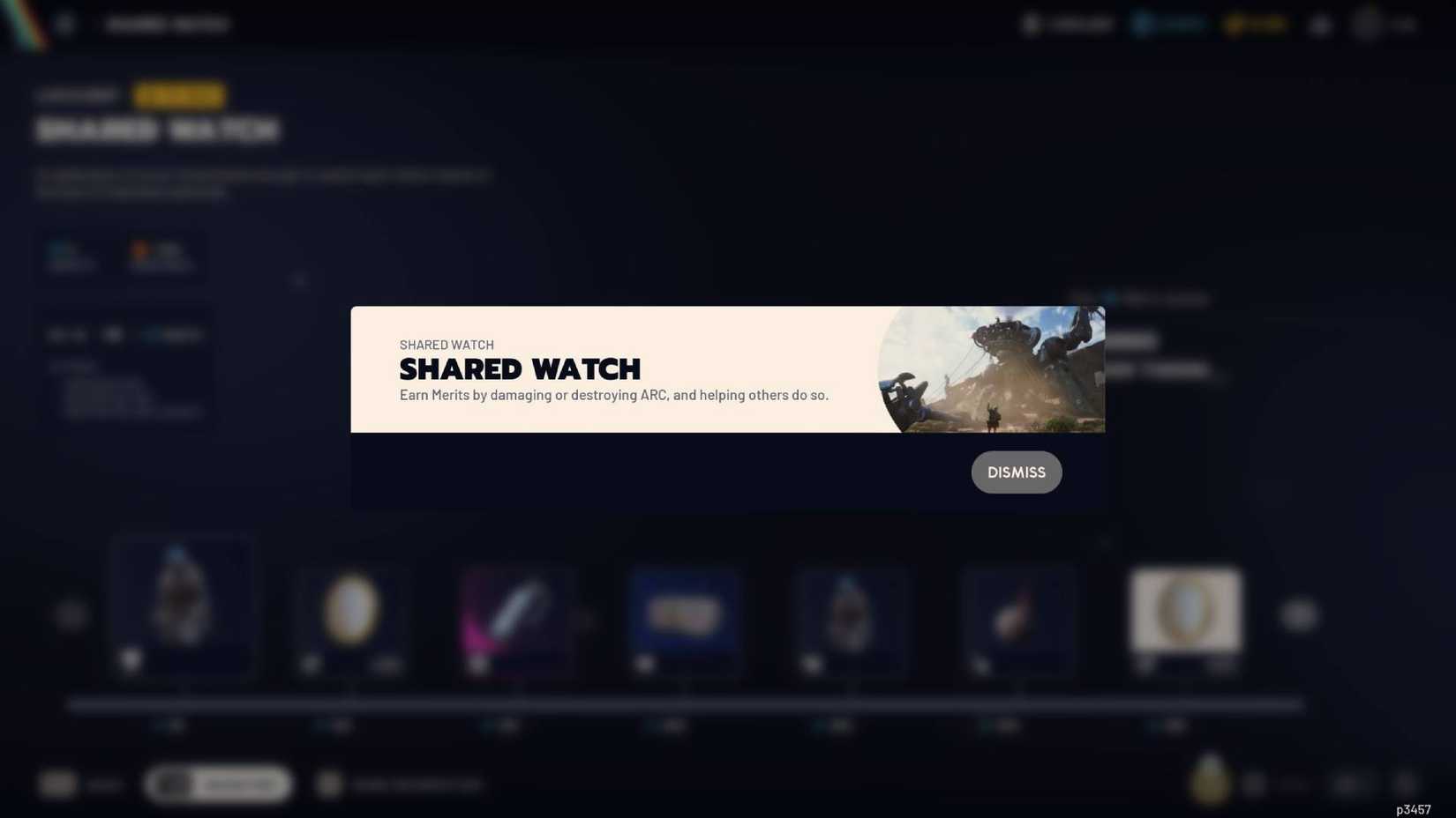 The in-game description of the Arc Raiders Shared Watch event.