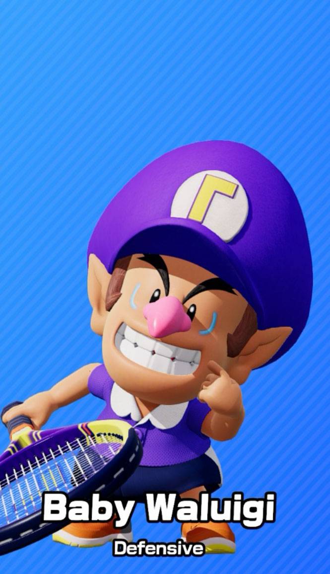 Baby Waluigi as seen in Mario Tennis Fever.