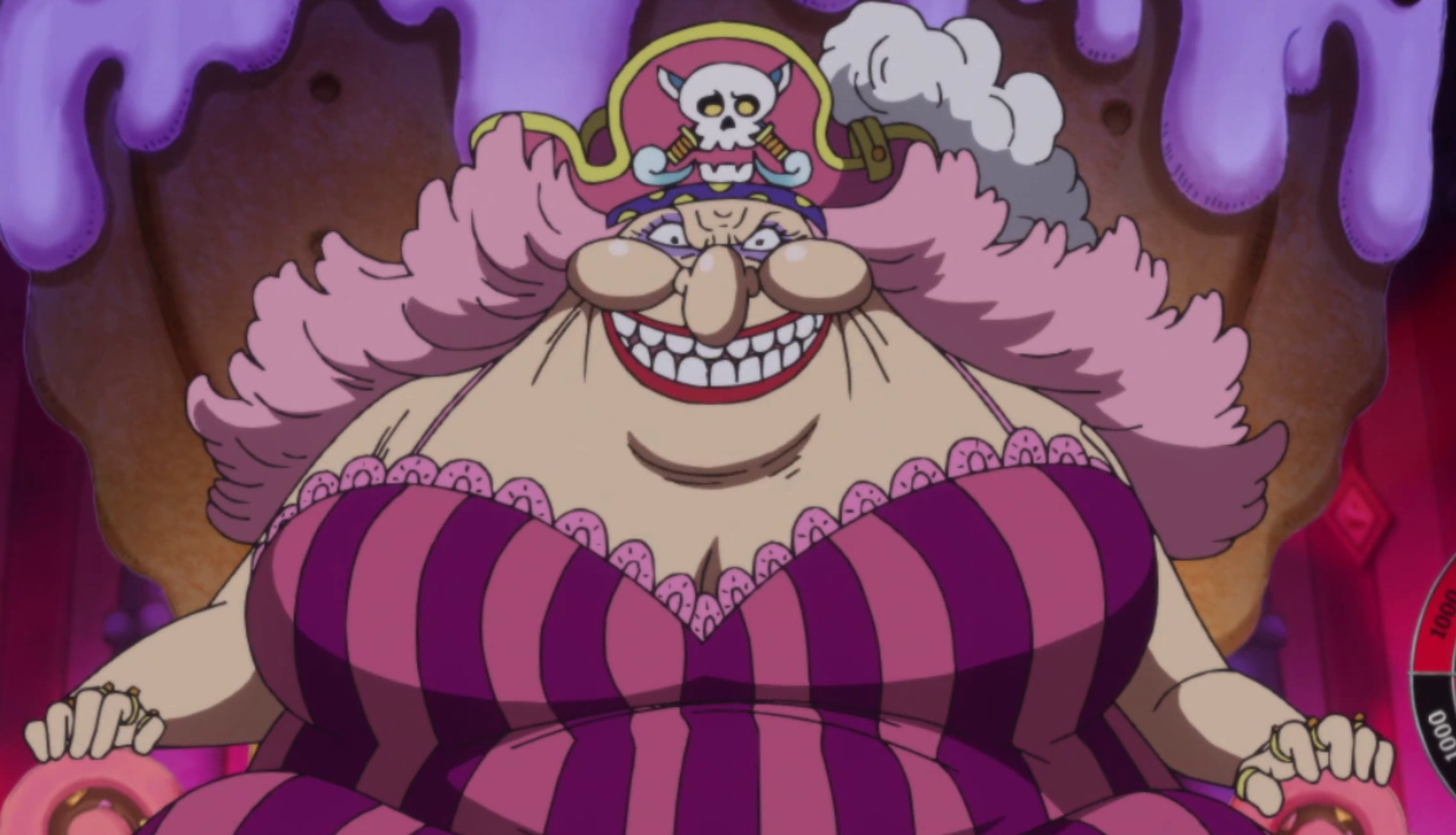 Big Mom in a state of hunger-induced frenzy