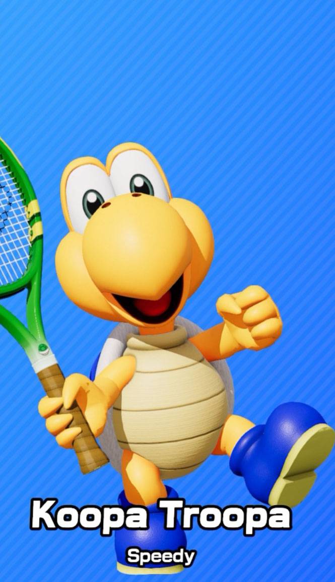 Blue Koopa Troopa as seen in Mario Tennis Fever.