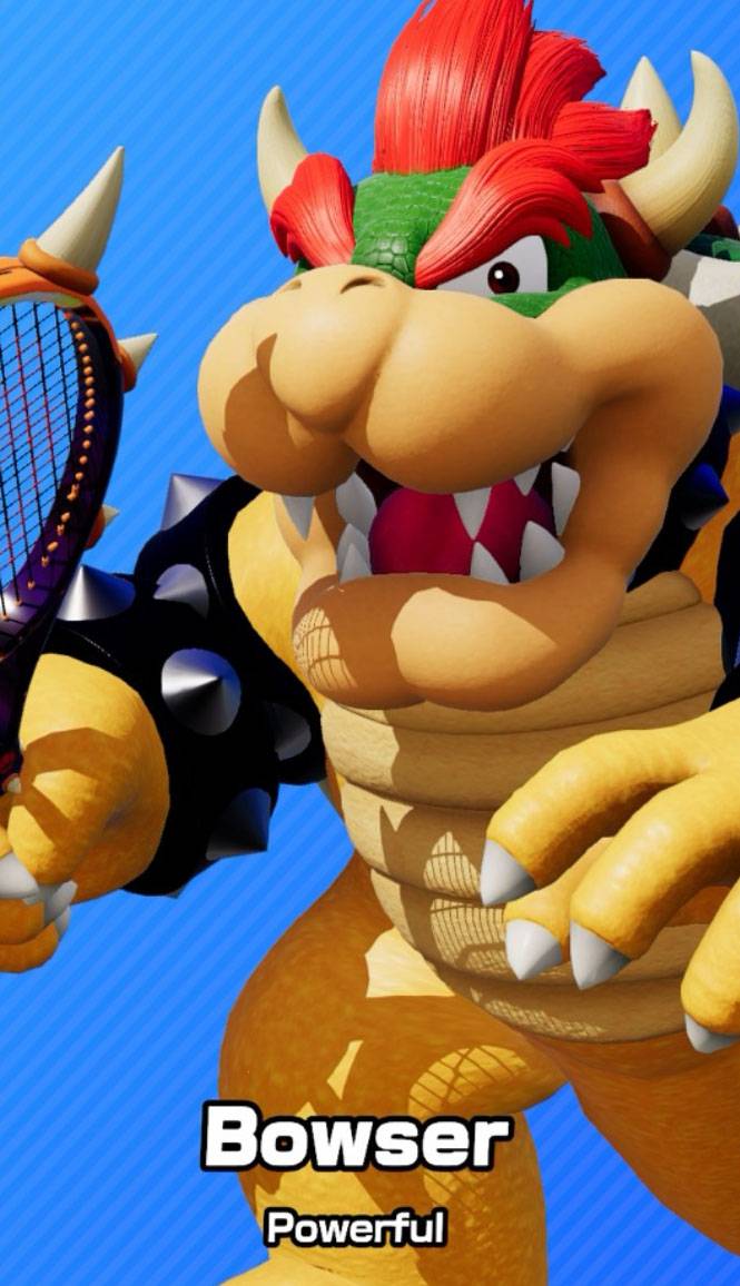 Bowser as seen in Mario Tennis Fever.