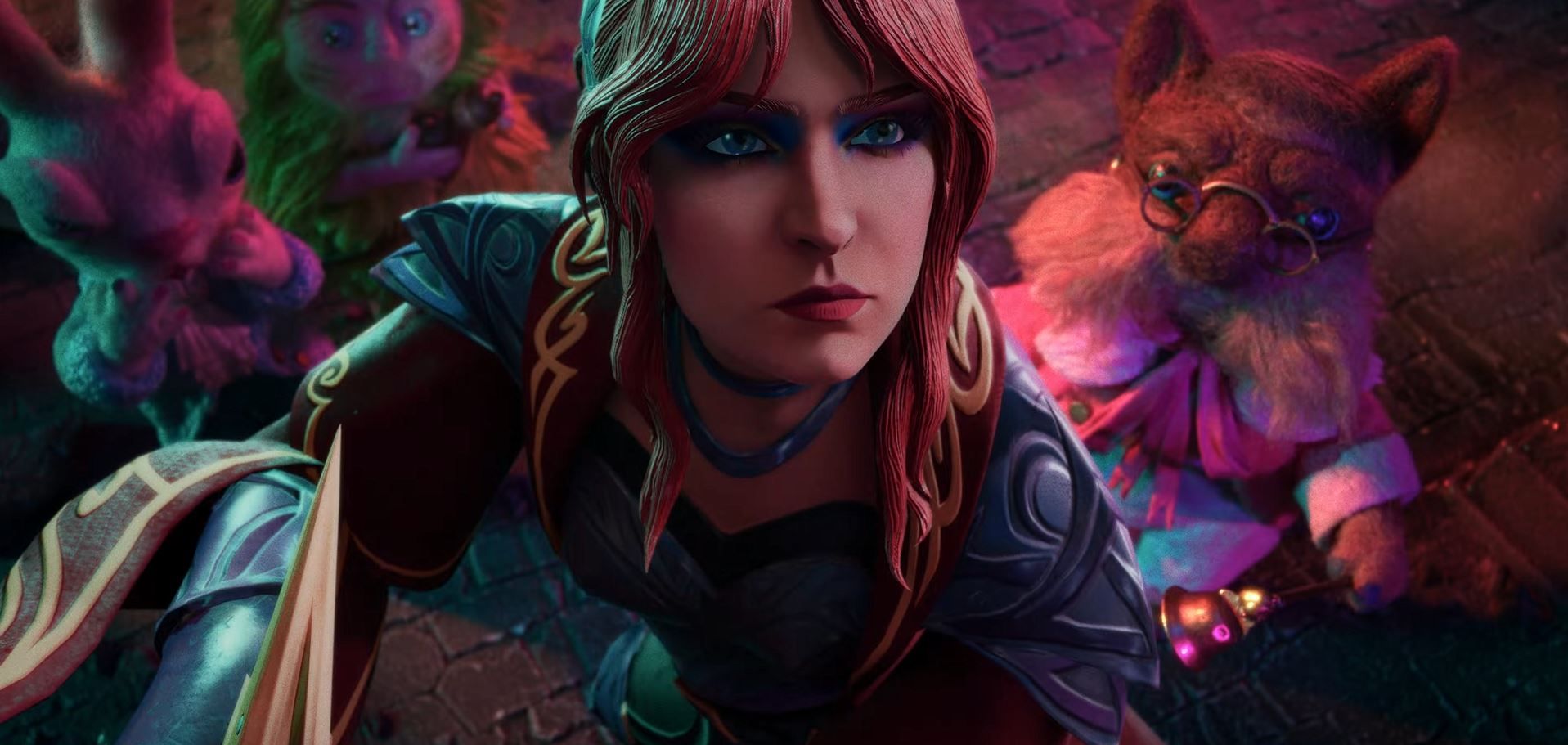 A still from Fortnite's trailer for Chapell Roan, the latest pop icon to headline the battle royale's music pass. Roan is depicted in her VMAs outfit but in a style that resembles stop motion claymation. 