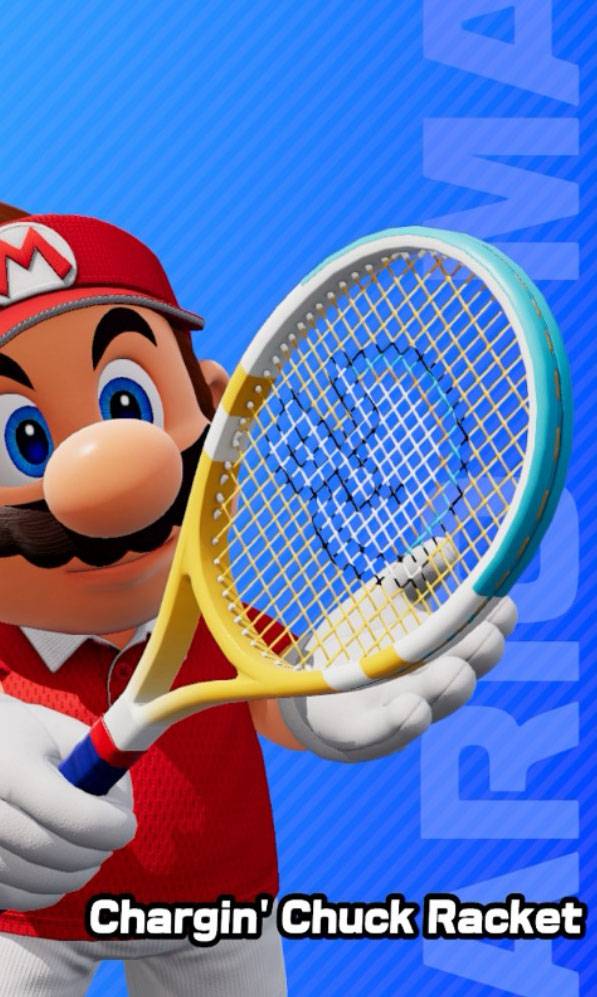 Chargin Chuck Racket as seen in Mario Tennis Fever.