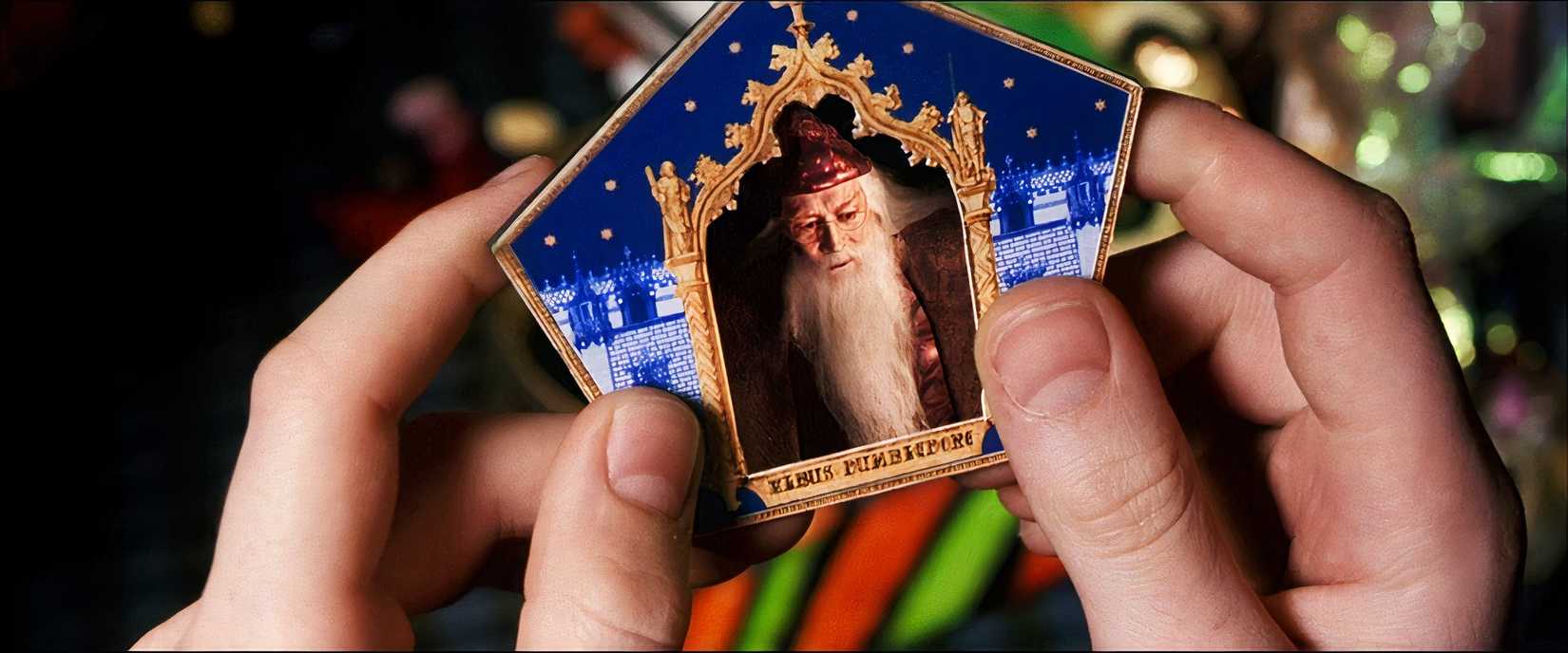 Chocolate frog card featuring Dumbledore