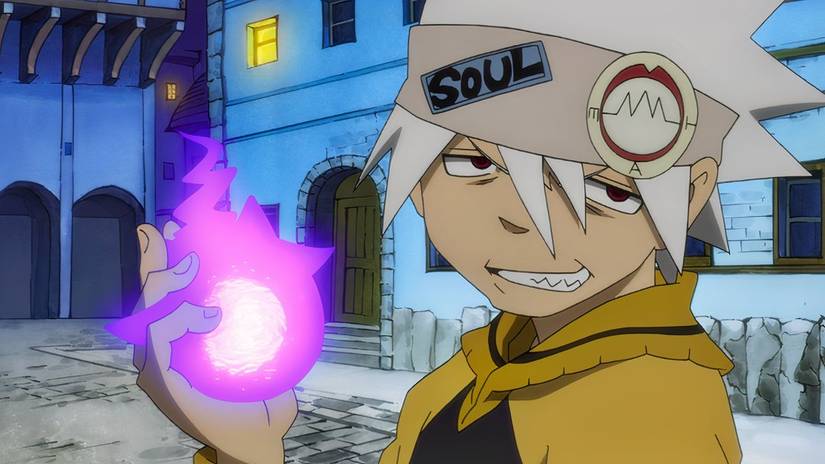 Soul Eater holds a purple mass of energy in Soul Eater