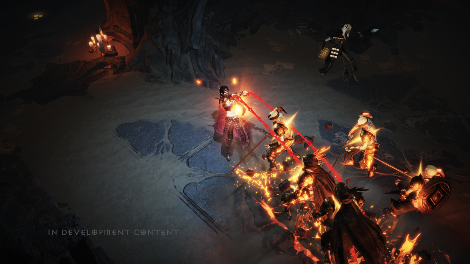 The Warlock casts a spell in Diablo Immortal