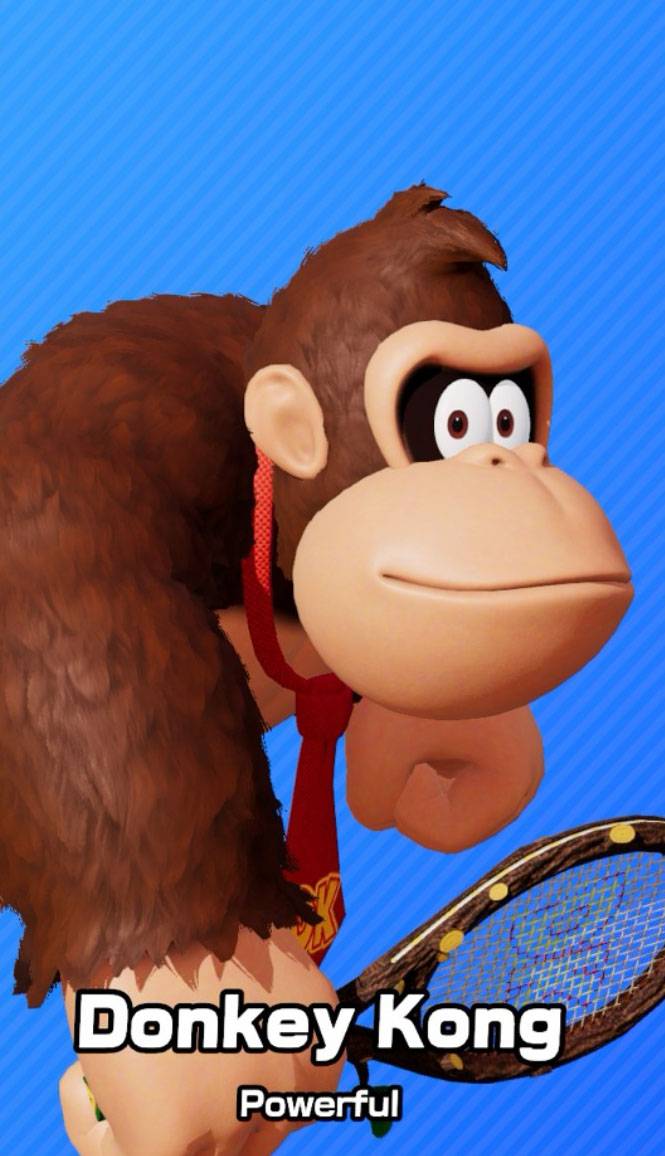 Donkey Kong as seen in Mario Tennis Fever.