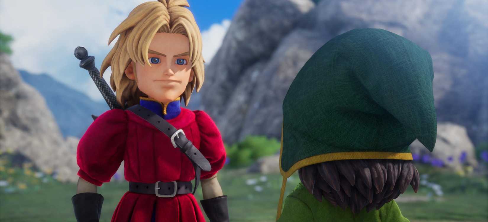 Kiefer speaks to the hero of Dragon Quest 7 Reimagained.