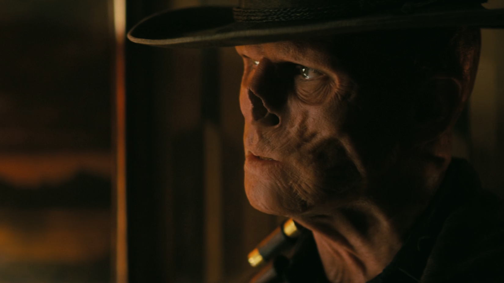 The Ghoul (basically a zombie in a cowboy hat) starts tearing up after betraying Lucy in Fallout Season 2