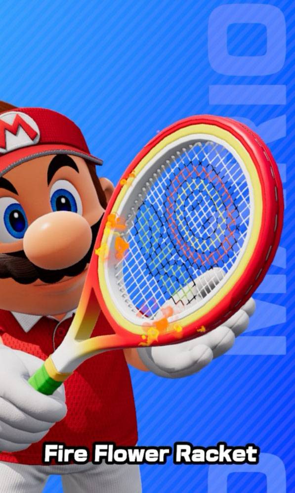 Fire Flower Racket as seen in Mario Tennis Fever.