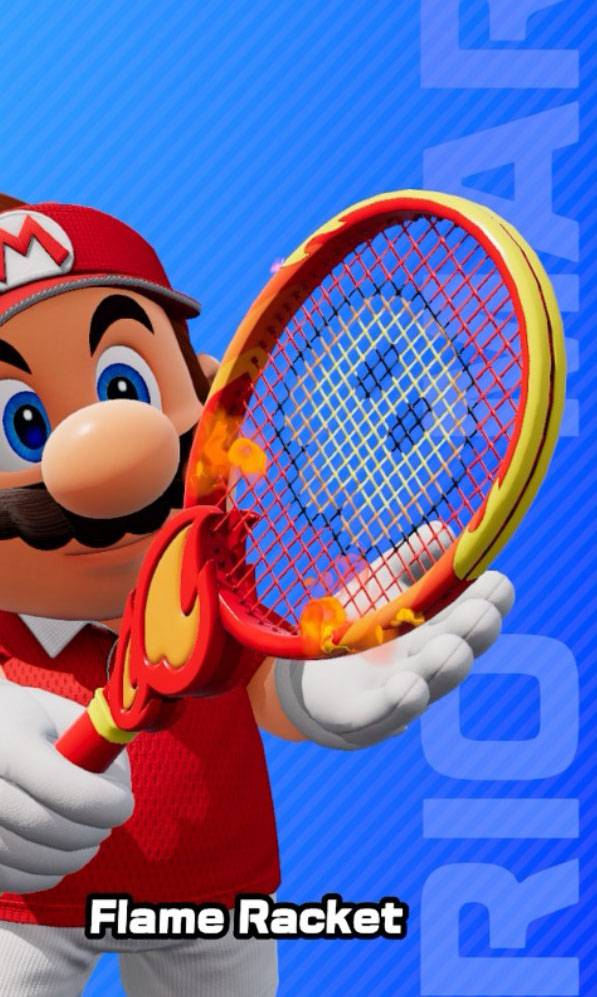 Tennis Racket With Flames All Fever rackets in Mario Tennis Fever
