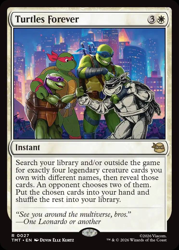 Magic The Gathering: Turtles Forever Teenage Mutant Ninja Turtles card