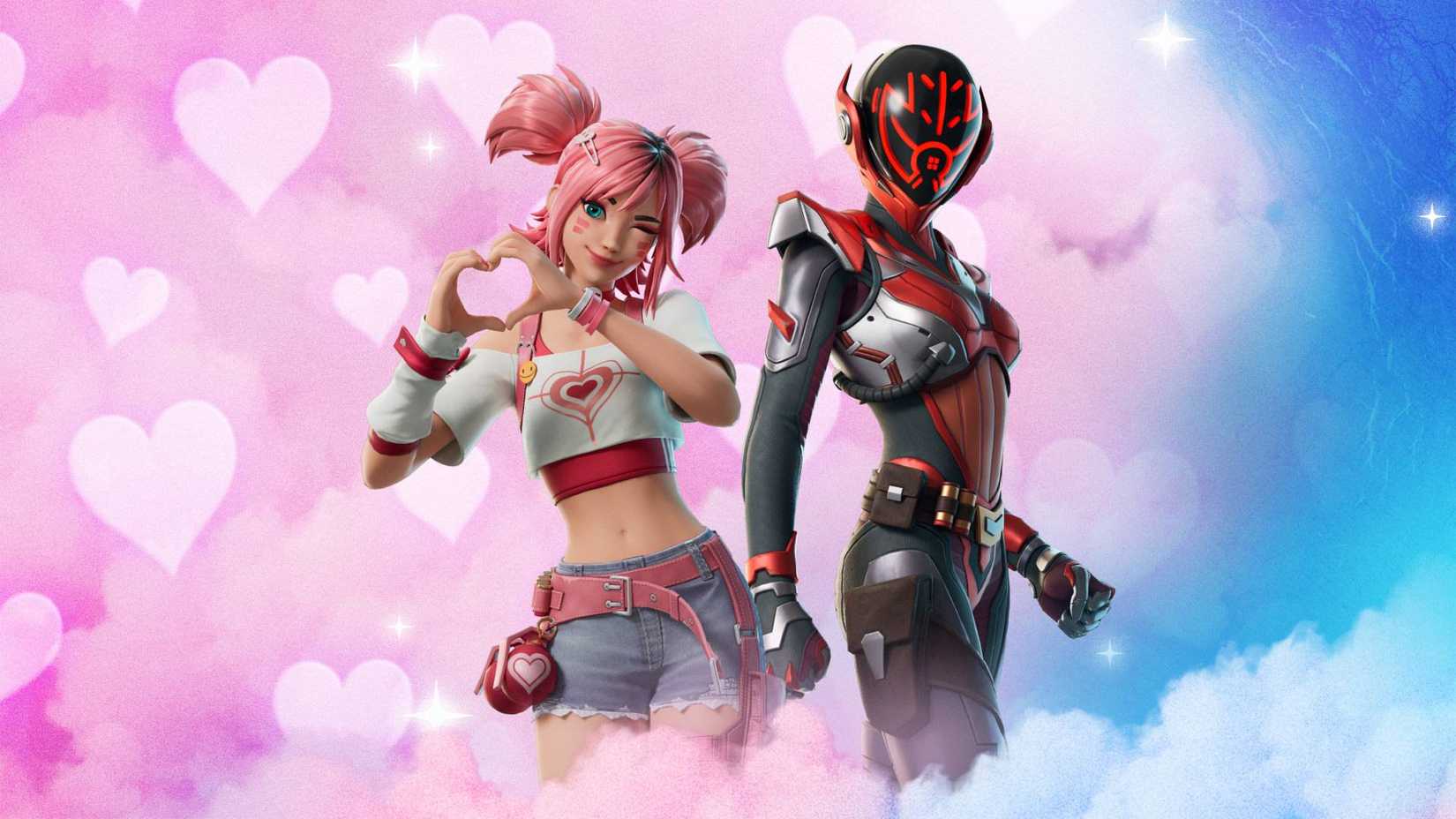 Two KPop Demon Hunters skins in Fortnite.