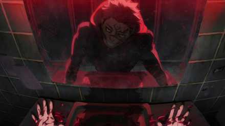 Sukuna looks menacingly at Yuji in the season 3 opener of Jujutsu Kaisen
