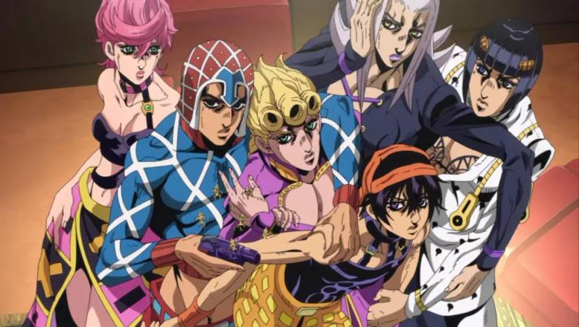 Bucciarati's gang in JoJo part 5 golden Wind