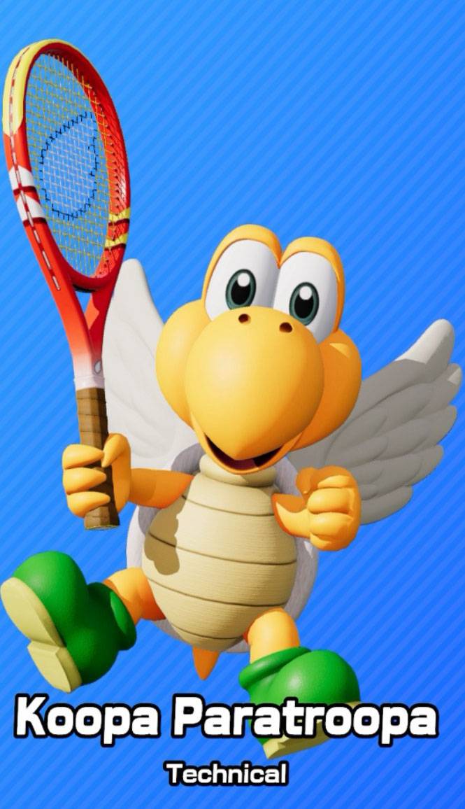 Green Koopa Paratroopa as seen in Mario Tennis Fever.