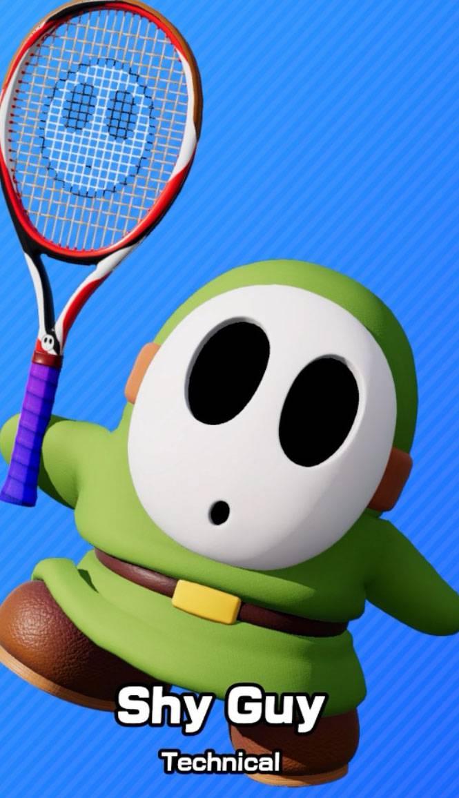 Green Shy Guy as seen in Mario Tennis Fever.
