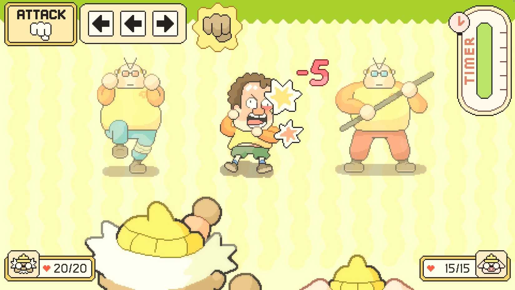 A battle against three corporate goons in Hermit and Pig