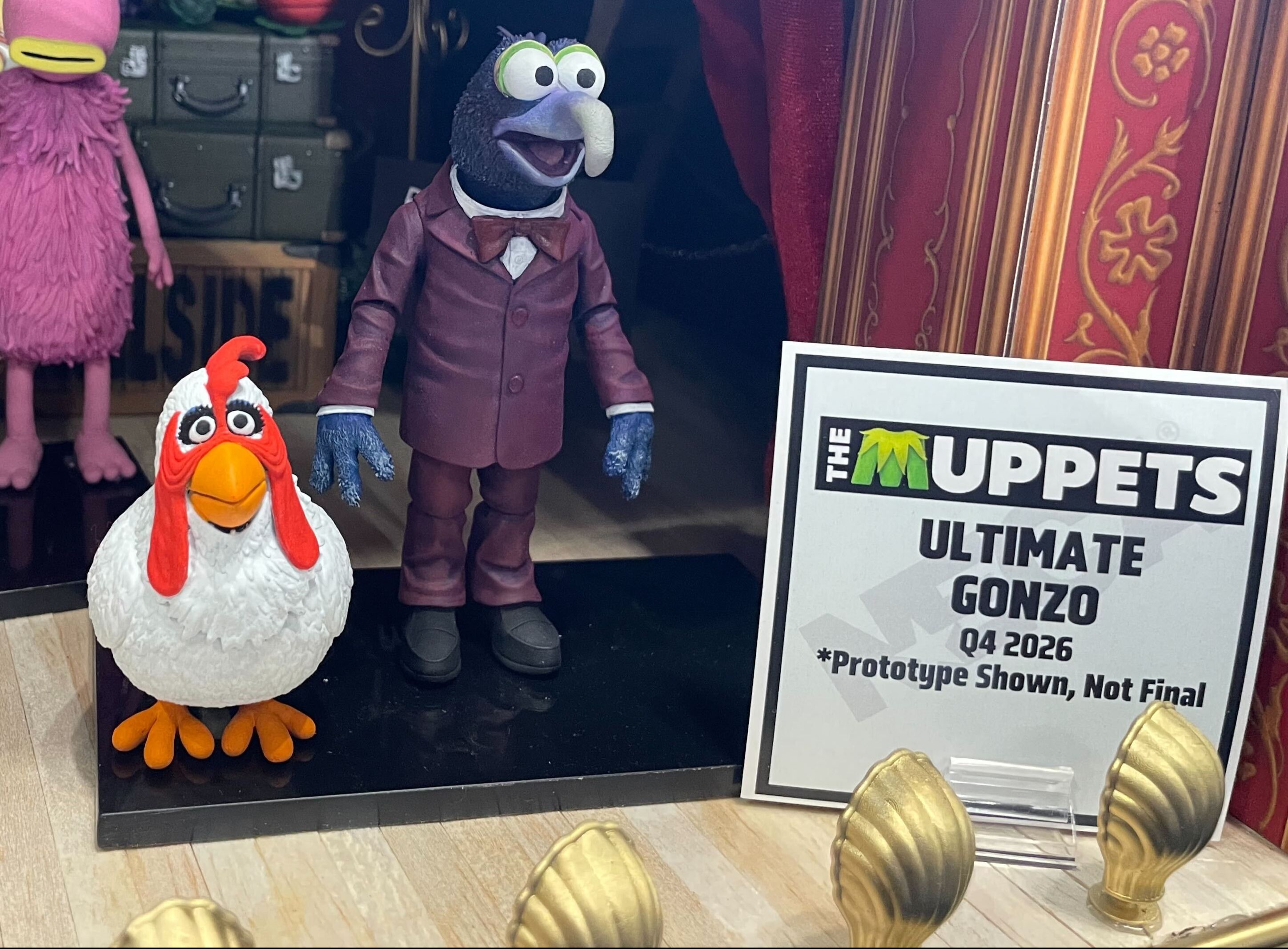 NECA figures of Gonzo the Great and Camilla, as seen on The Muppet Show