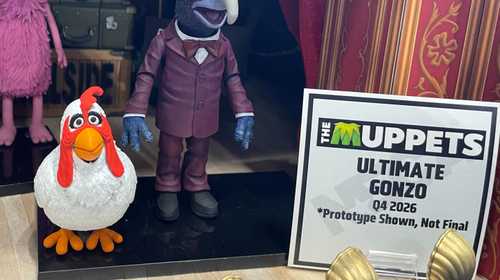 NECA figures of Gonzo the Great and Camilla, as seen on The Muppet Show
