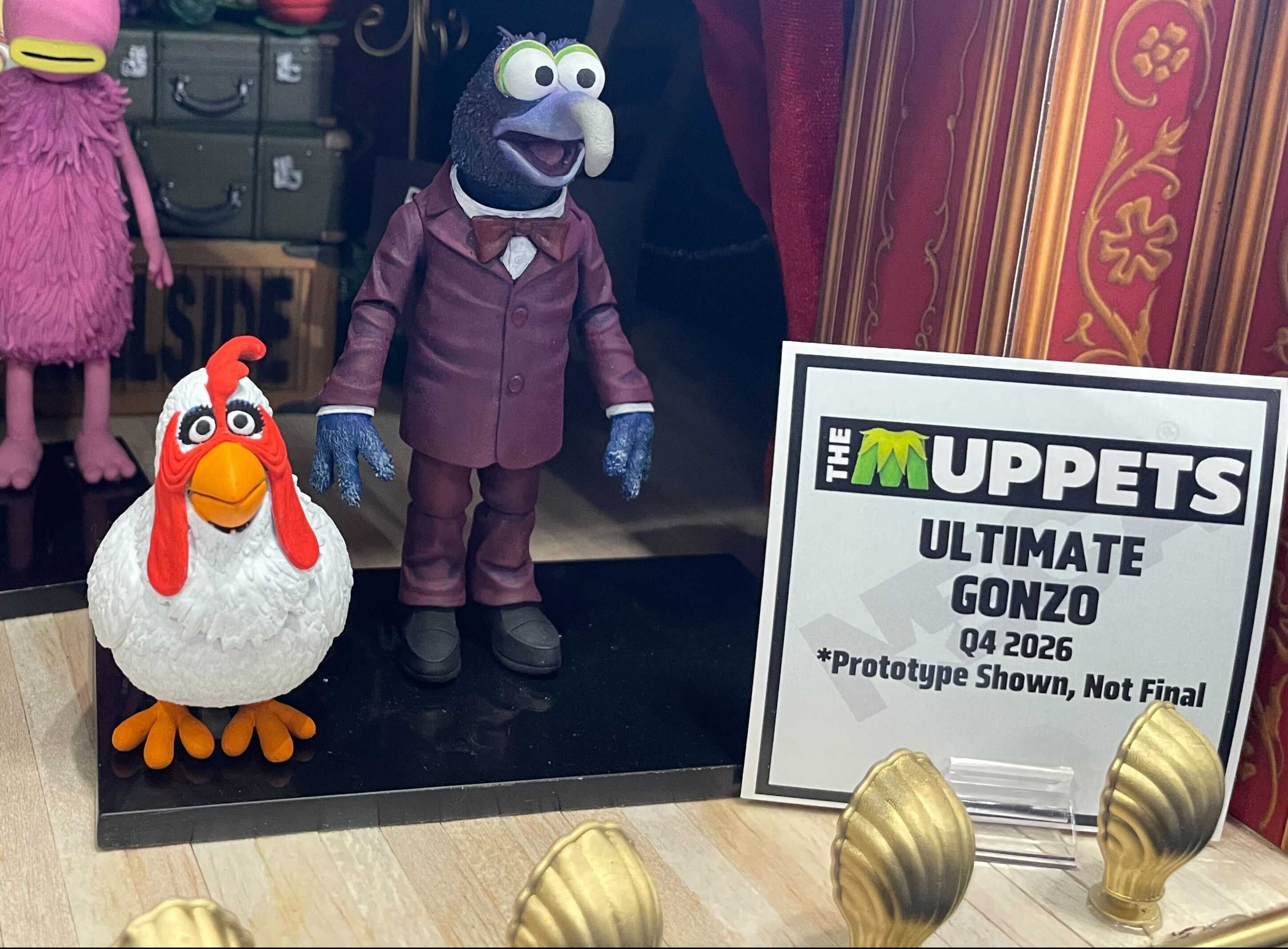 NECA figures of Gonzo the Great and Camilla, as seen on The Muppet Show