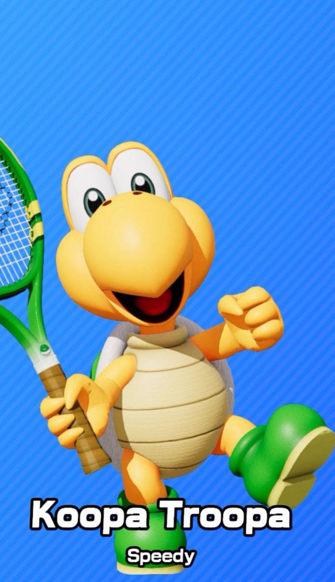 Koopa Troopa as seen in Mario Tennis Fever.
