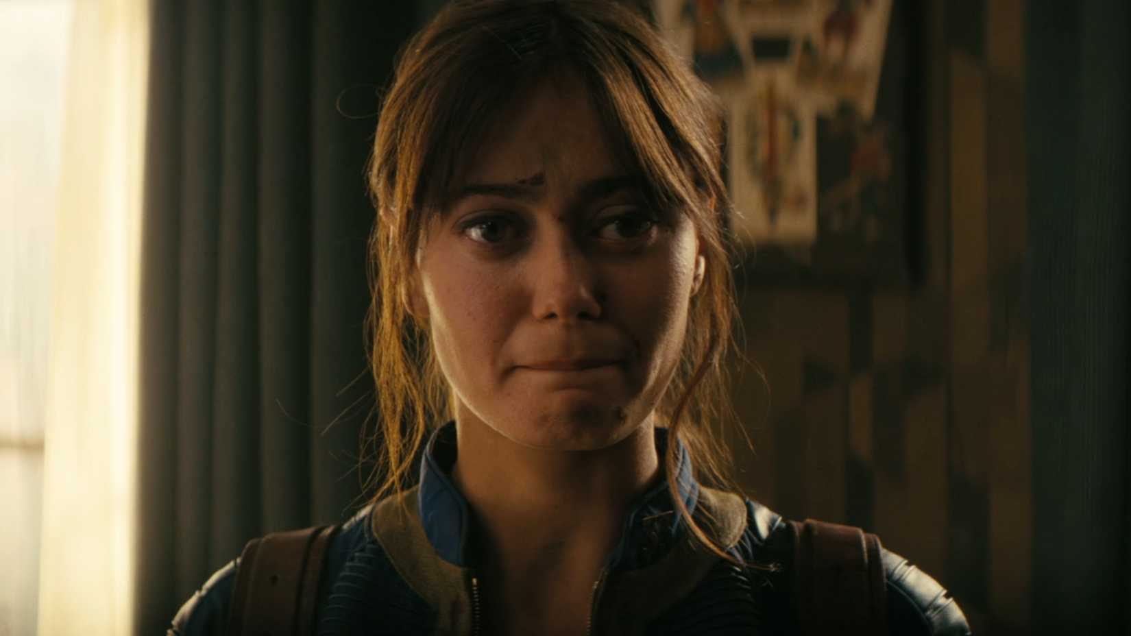 Lucy looks heartbroken after realizing The Ghoul has used her as a bargaining chip once again.