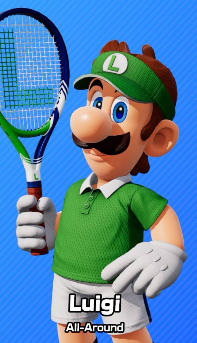 Luigi as seen in Mario Tennis Fever.