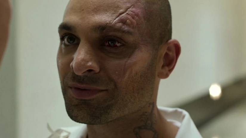 Mac_Gargan_ talking to Adrian Tooms about Spider-Man's identity