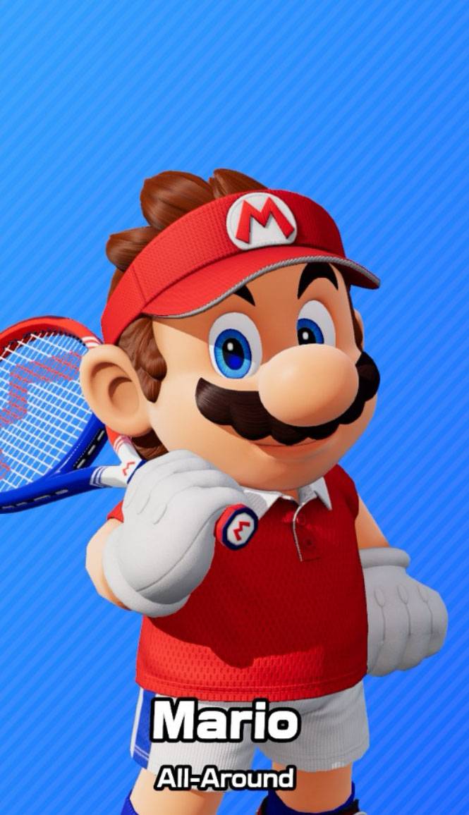 Mario as seen in Mario Tennis Fever.