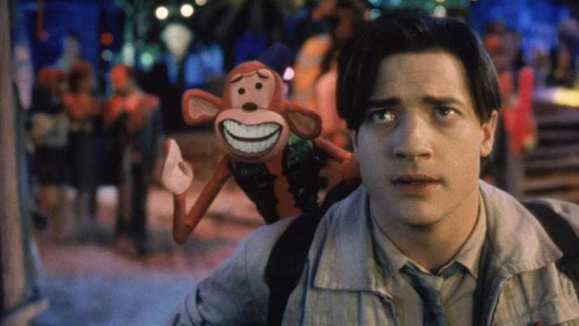 Monkeybone perched on Stu Miley's shoulder