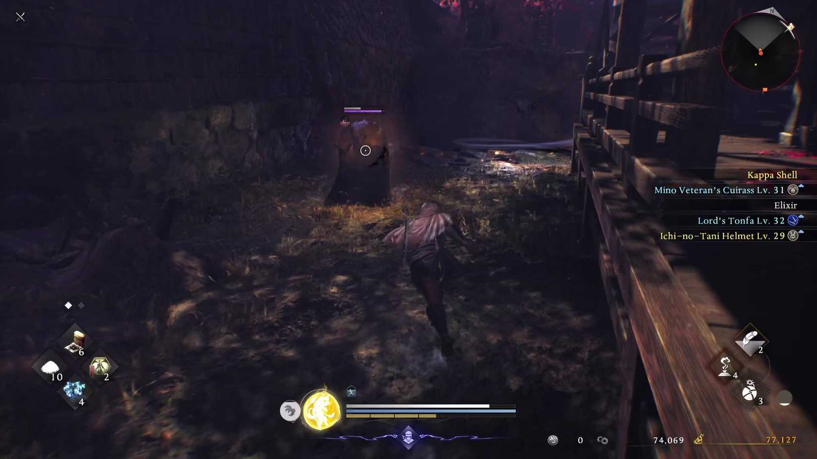 The player in Nioh 3 attacking an enemy.